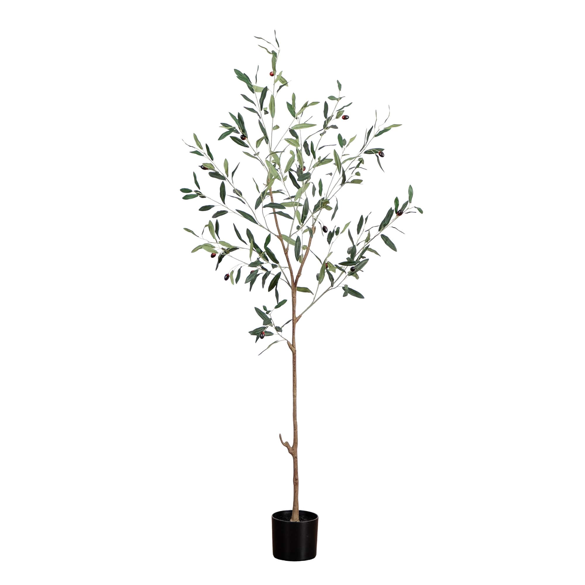 Artificial Slim Minimalist Olive Tree